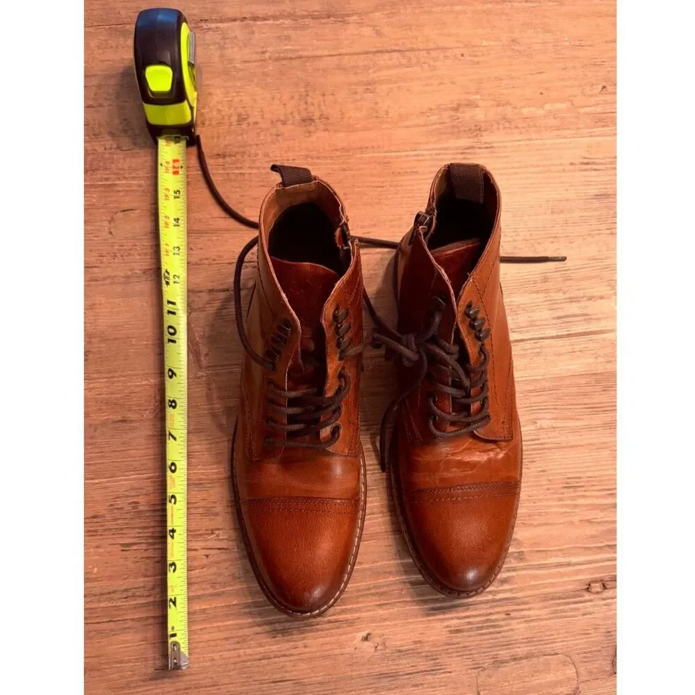 Crown Vintage Lingdale Boot In Cognac - Men's Size 8.5